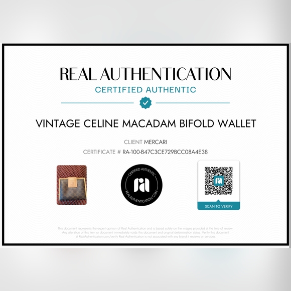 AUTHENTICATED Vintage Celine Macadam Bifold Wallet - Picture 11 of 11